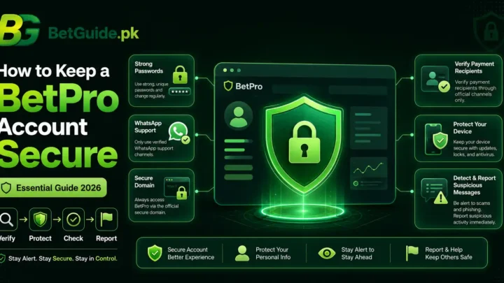 How to keep a BetPro account secure in Pakistan