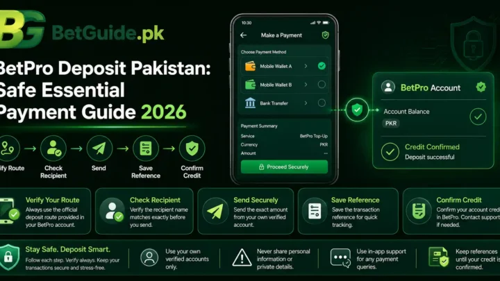 BetPro deposit Pakistan payment and recipient verification guide